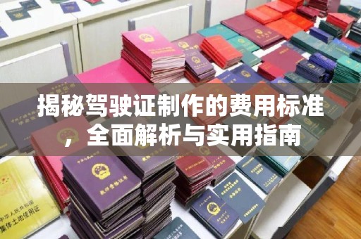 岑巩揭秘驾驶证制作的费用标准，全面解析与实用指南